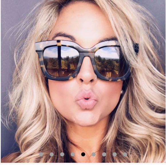 DIFF Carson Amber Tortoise Blue Steel Gradient Polarized Sunglasses - Picture 12 of 14